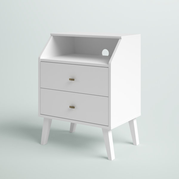 Mercury Row® Alyssa Solid + Manufactured Wood Nightstand & Reviews
